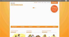 Desktop Screenshot of meine-erstkommunion.com