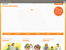 Tablet Screenshot of meine-erstkommunion.com